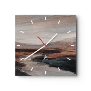 Nástěnné hodiny -  Klidné údolí - 30x30 cm