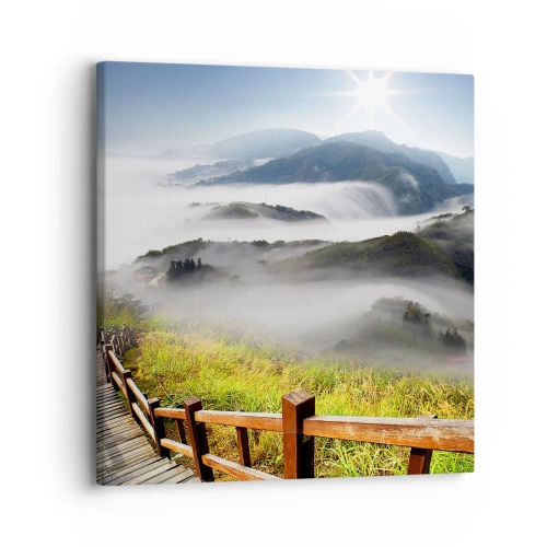 Obraz na plátně - Utkané ze záře a mlhy - 30x30 cm