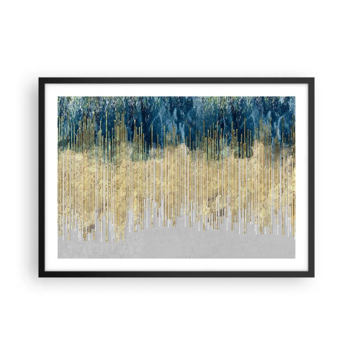 Plakát v černém rámu - Zlacená hranice - 70x50 cm