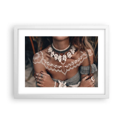 Plakát v bílém rámu - Talismany, rituály ženskosti - 40x30 cm