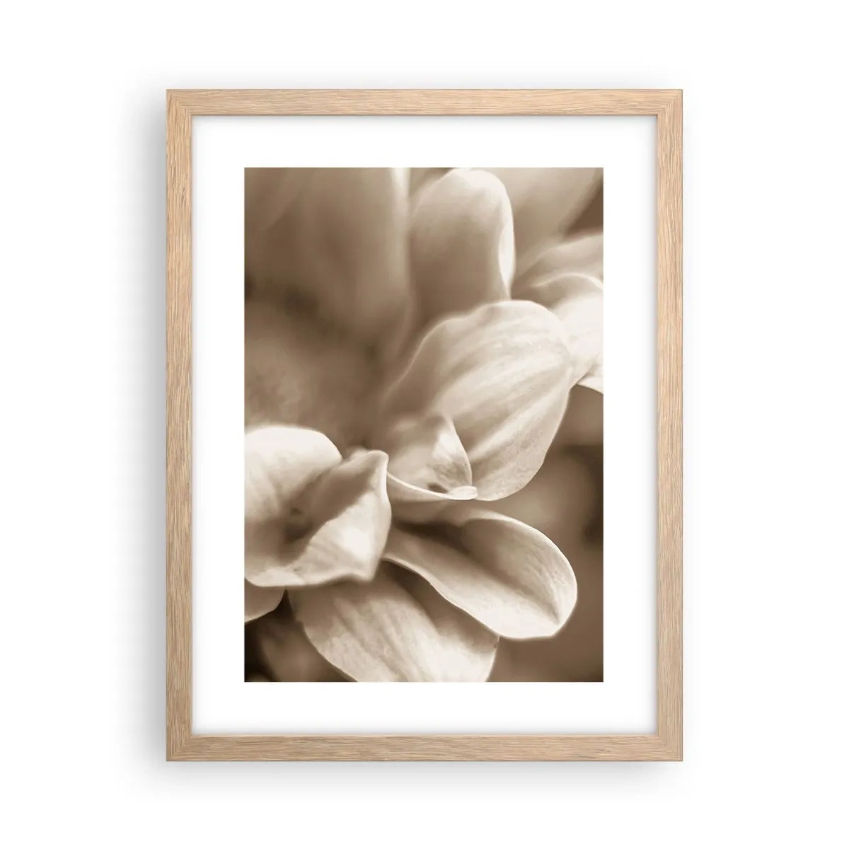 Plakát v rámu světlý dub - Něžné jako úsměv - 30x40 cm