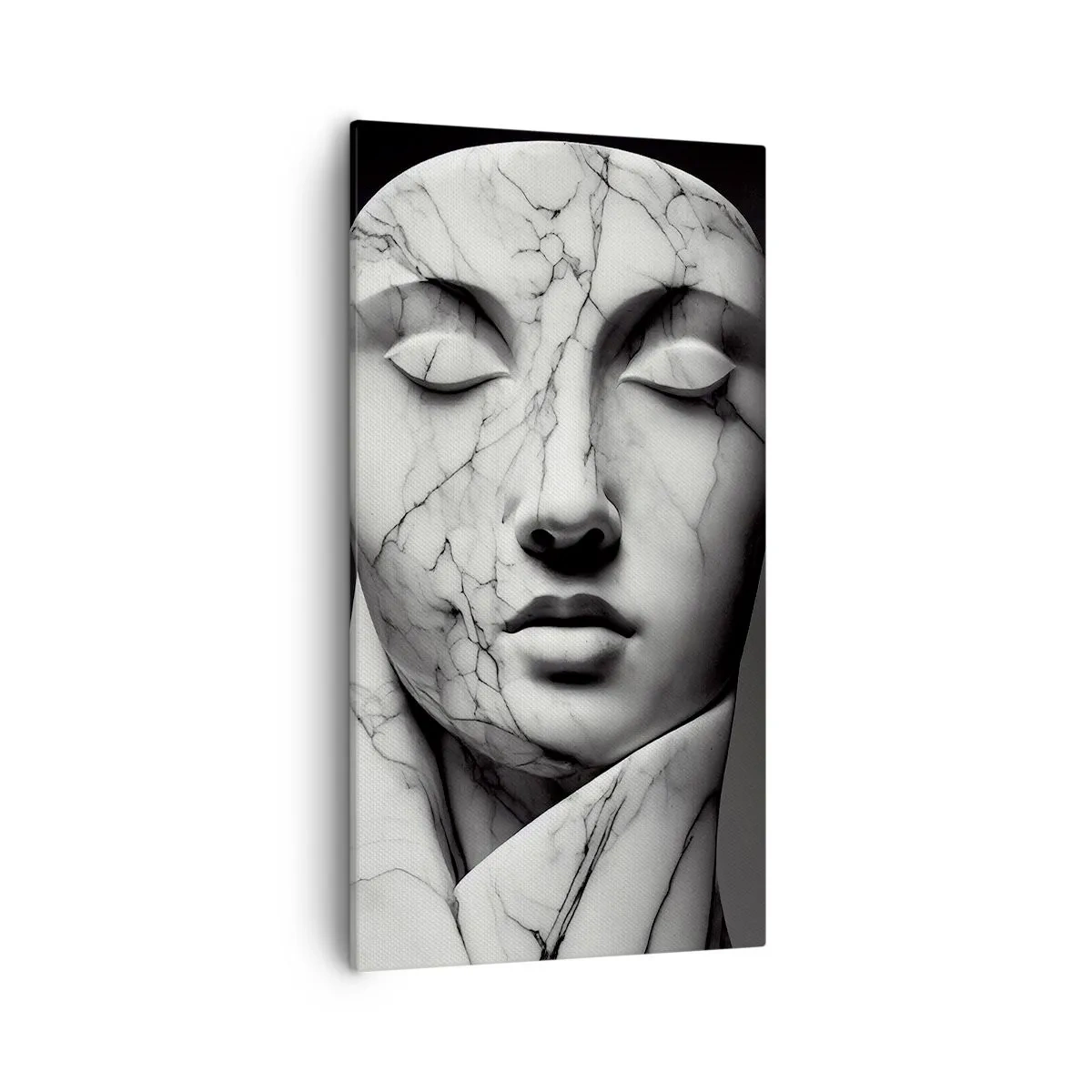 Obraz na plátně - Mramorové tvary - 55x100 cm