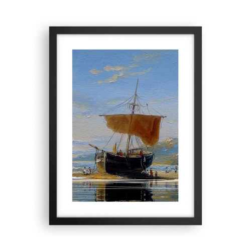 Plakát v černém rámu - Voda, země, vzduch - 30x40 cm