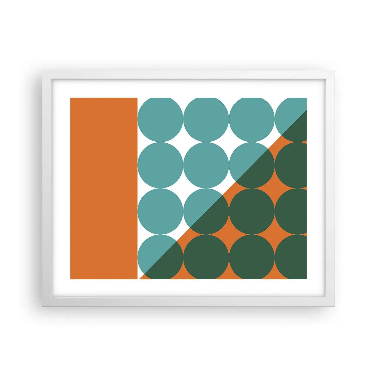 Plakát v bílém rámu - Nahoru a šikmo - 50x40 cm