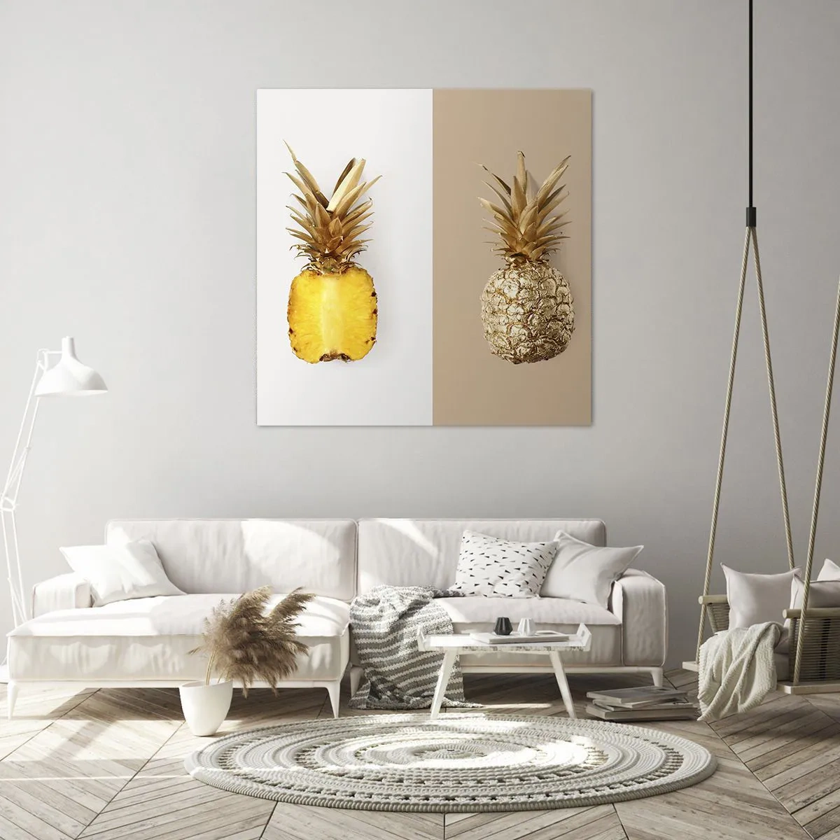 Obraz na plátně - Ananas pro nás - 60x60 cm