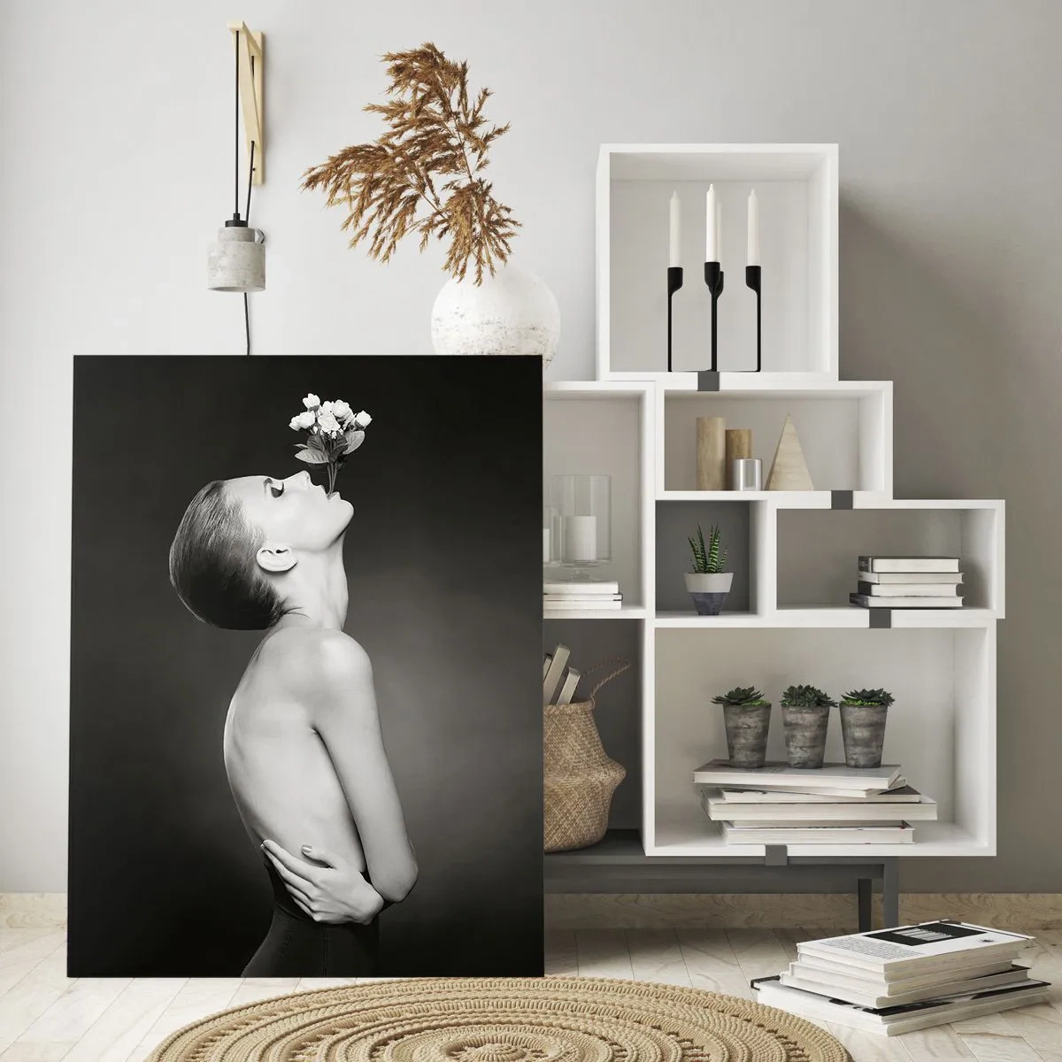 Obraz na skle - Excentrická elegance - 50x70 cm