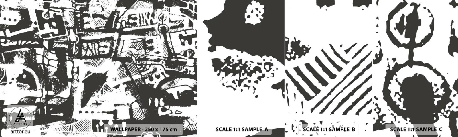 Fototapeta Vzorek Standard Eco - Pořádek nebo chaos? - Abstrakce, Grafika, Kus - 100x30 cm