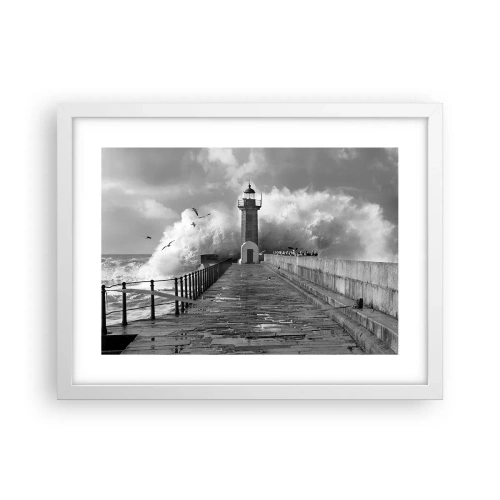 Plakát v bílém rámu - Nebojácná - 40x30 cm