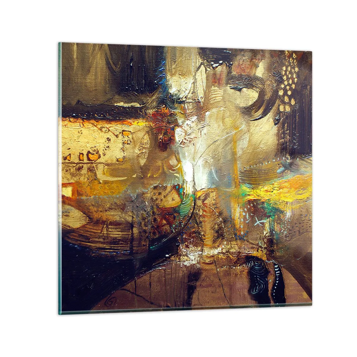 Obraz na skle - Zima, tepleji, horko - 50x50 cm