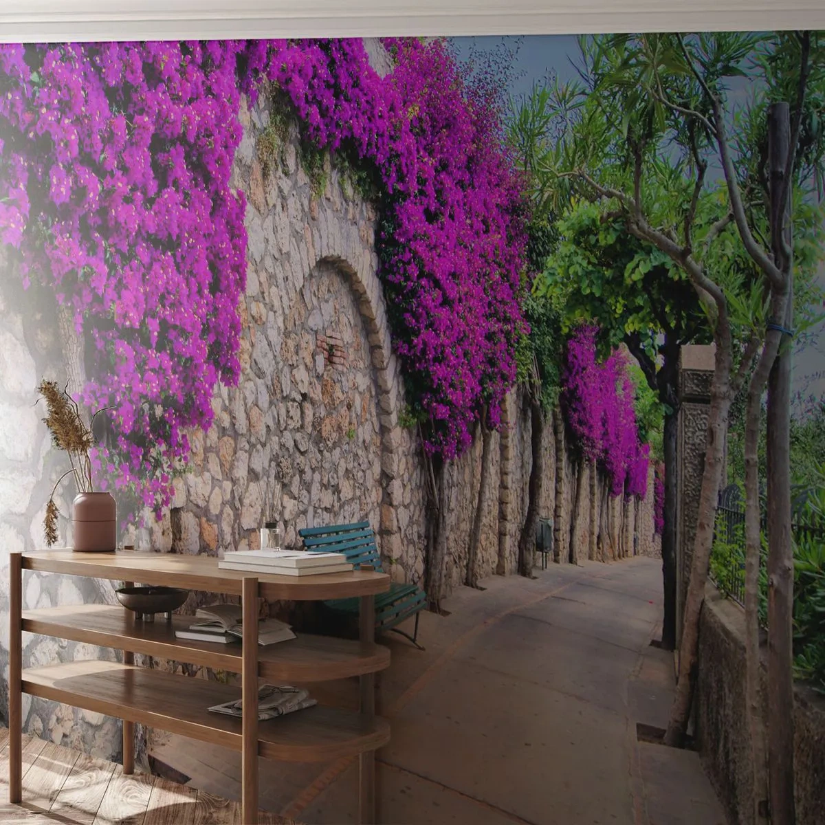 Fototapeta Premium Canvas - Setkejme se co nejrychleji - Město, Květiny, Itálie - 250x175 cm