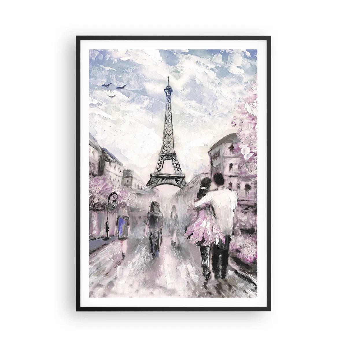 Plakát v černém rámu - Když se zamilovat, tak jenom v… - 70x100 cm