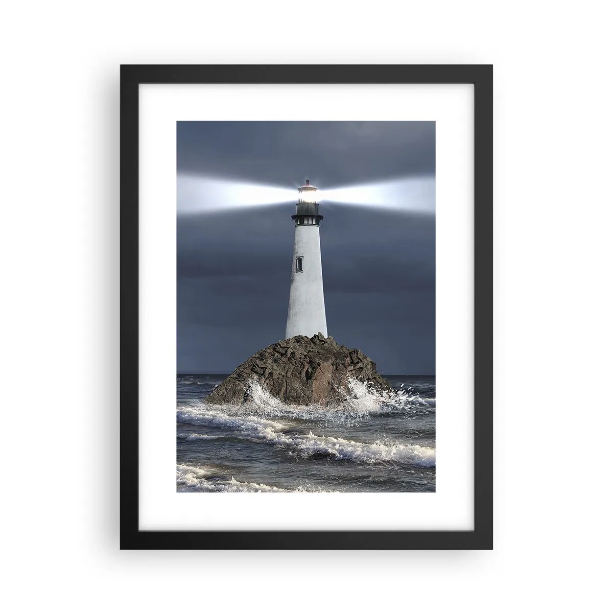 Plakát v černém rámu - Zde…zde…tady! - 30x40 cm