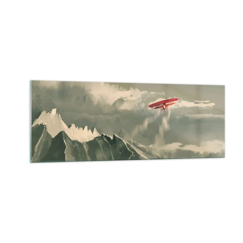Obraz na skle - Nebojácný průkopník - 140x50 cm