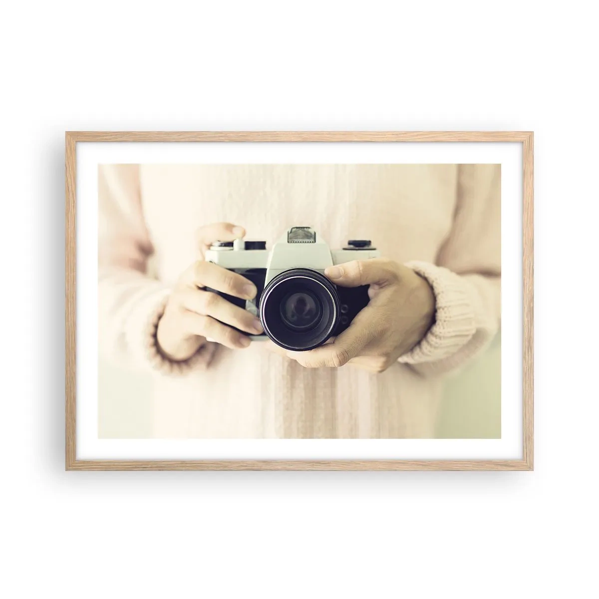 Plakát v rámu světlý dub - Pro více informací… - 70x50 cm