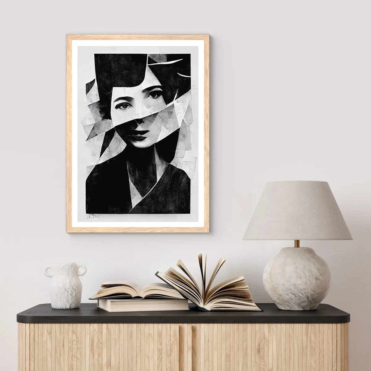 Plakát v rámu světlý dub - Něco o tobě… - 50x70 cm