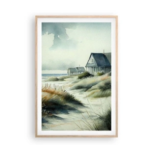 Plakát v rámu světlý dub - Daleko od shonu - 61x91 cm