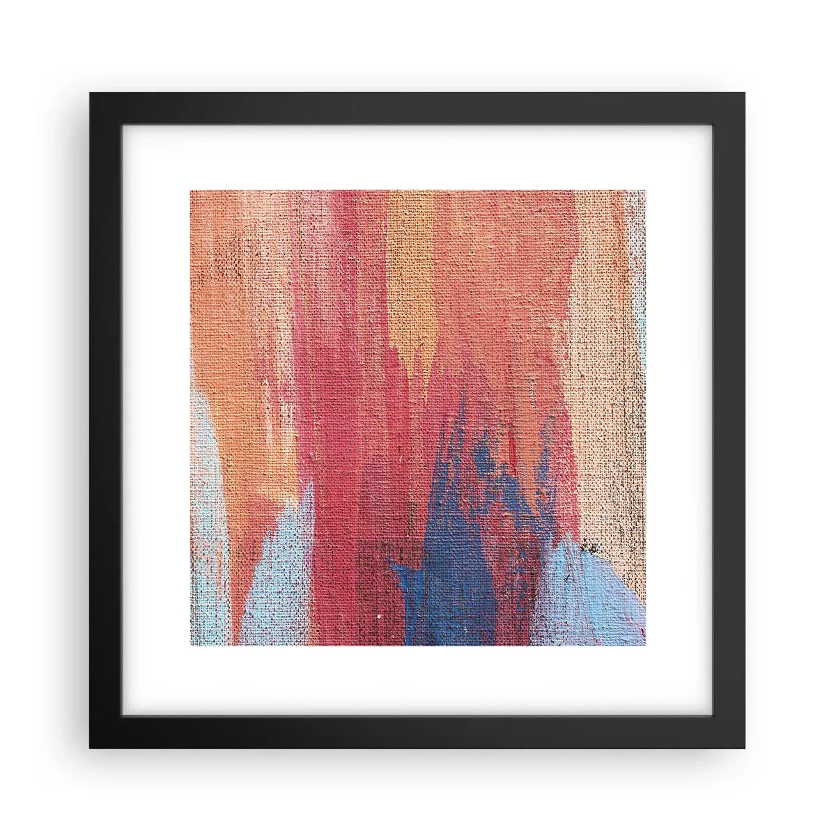 Plakát v černém rámu - Stékat duhou - 30x30 cm