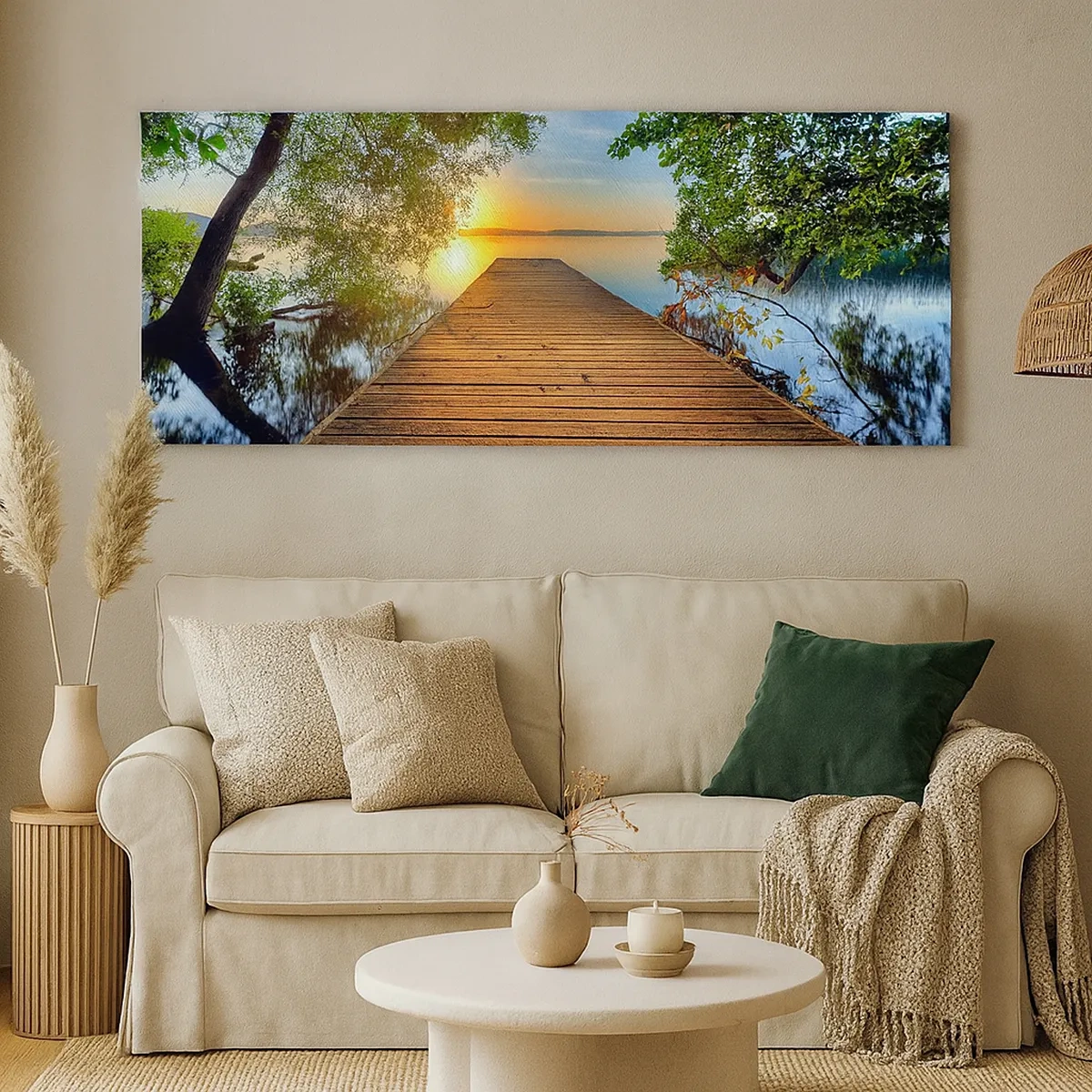 Obraz na plátně - Nespěchej, posaď se - 30x30 cm