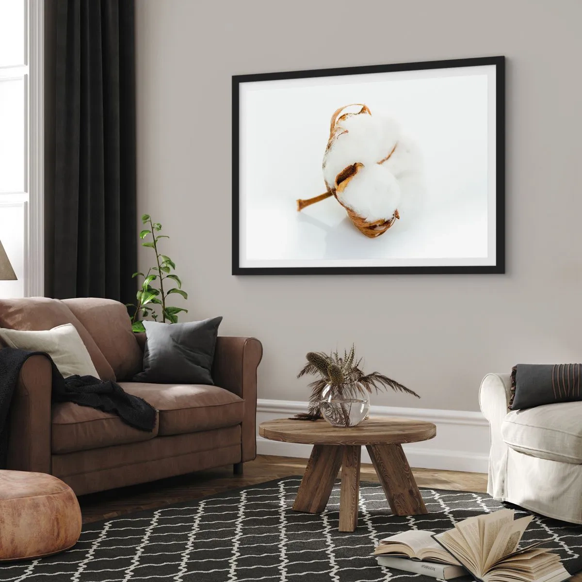 Plakát v černém rámu - Měkká od přírody - 70x50 cm
