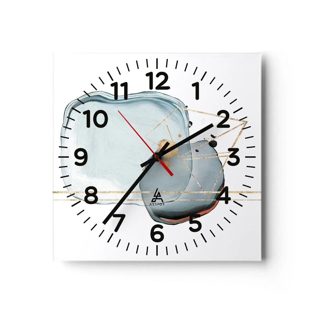 Nástěnné hodiny - Studie kapky - 40x40 cm