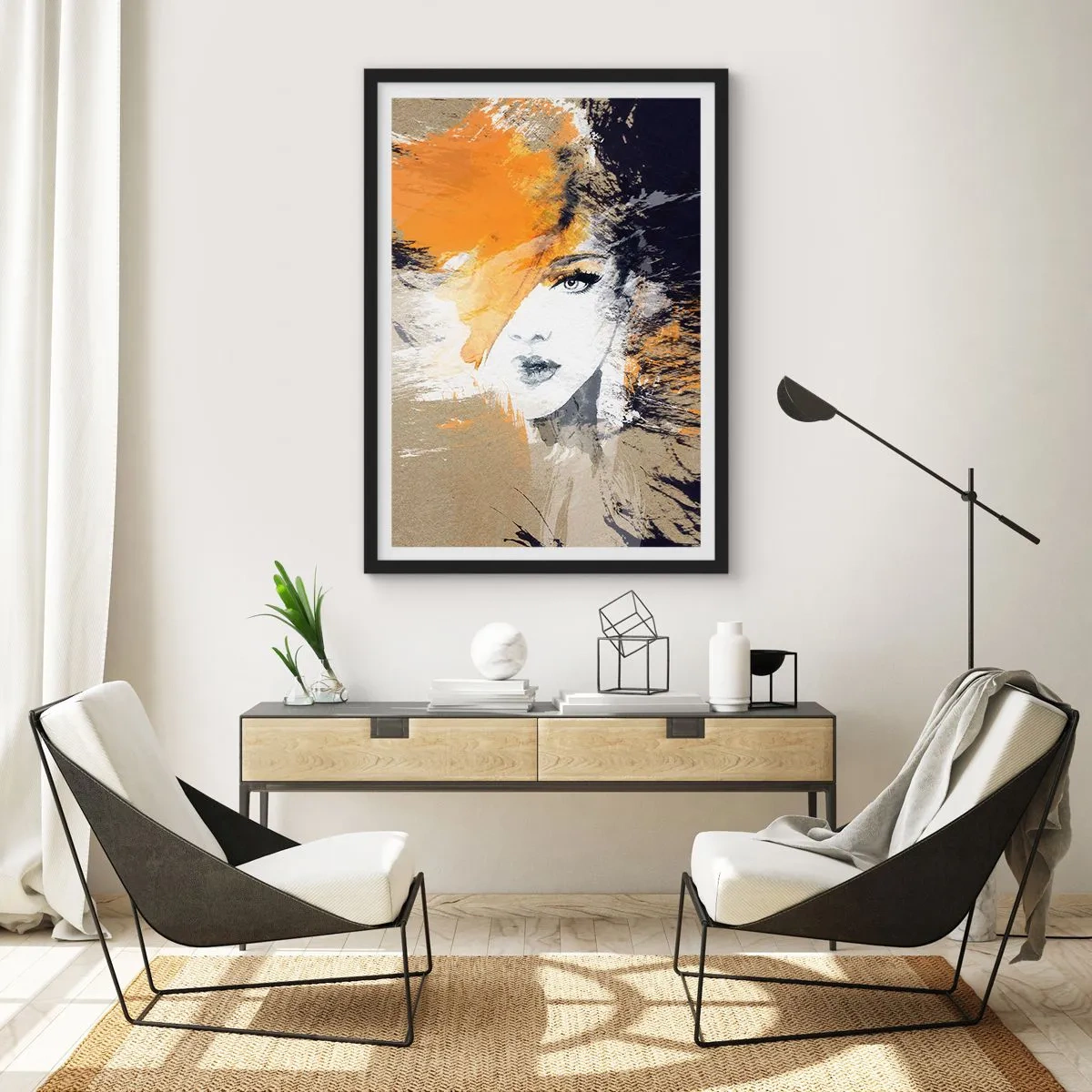 Plakát v černém rámu - A je světlo - 70x100 cm