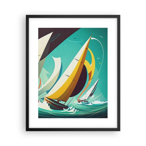 Plakát v černém rámu - Jak vycházet s živly - 40x50 cm