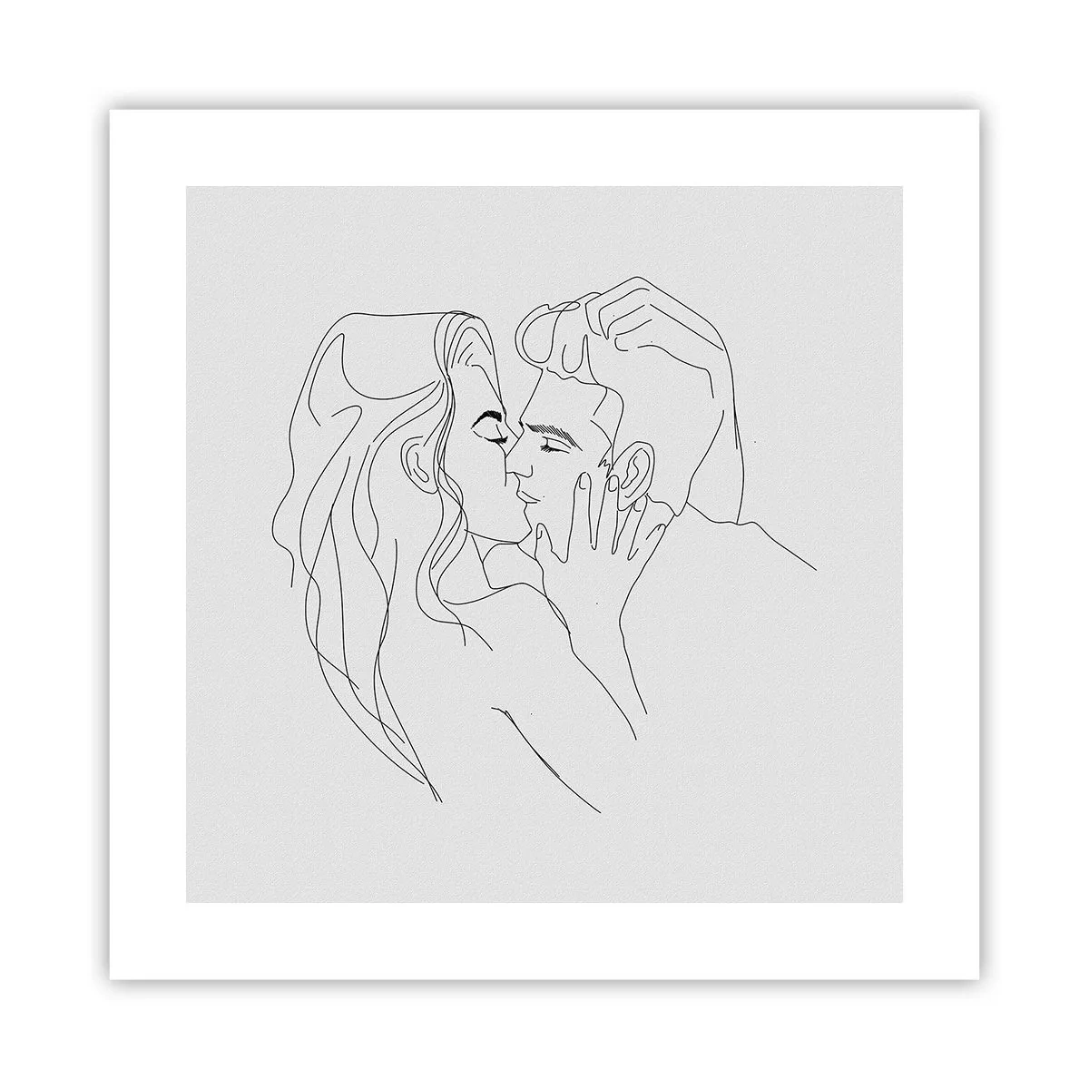 Plakát - Jedním tahem - 40x40 cm