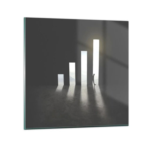 Obraz na skle - Úspěch – imprese - 30x30 cm