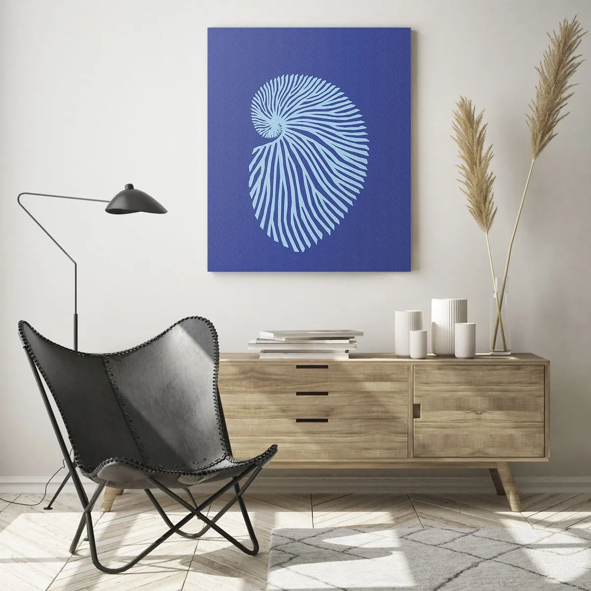 Obraz na skle - Zrození mušle - 80x120 cm