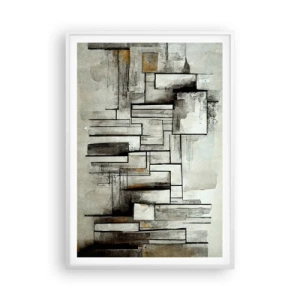 Plakát v bílém rámu - Síla jednoduchosti - 70x100 cm