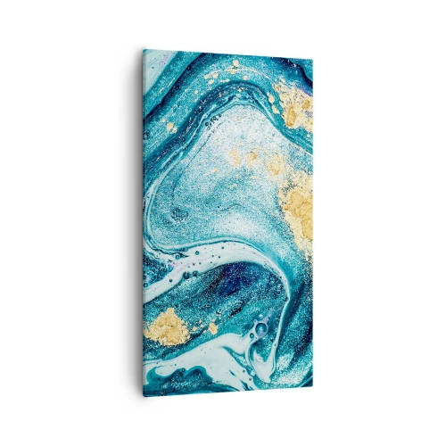 Obraz na plátně - Modrý vír - 55x100 cm