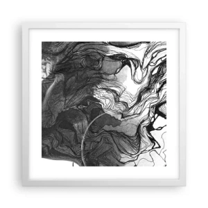 Plakát v bílém rámu - Zapletená ve snech - 40x40 cm