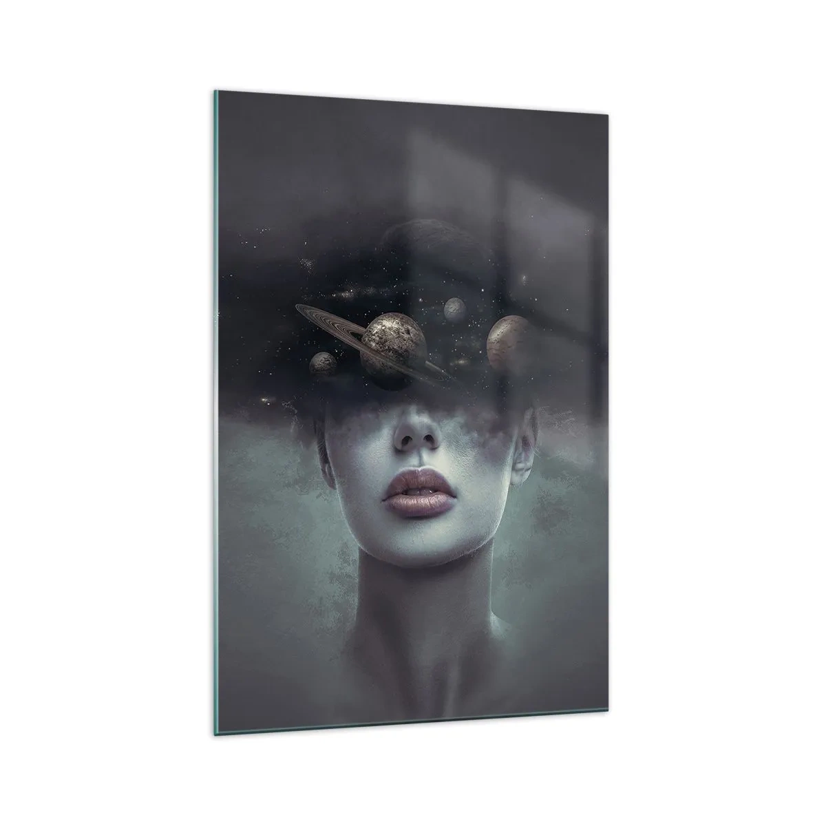 Obraz na skle - A planety… - 70x100 cm