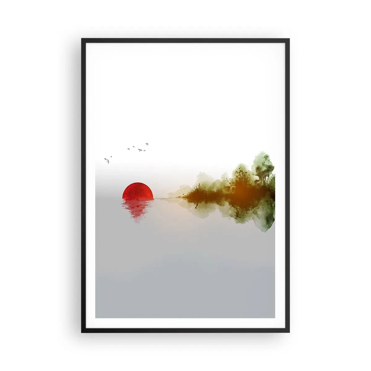 Plakát v černém rámu - Příslib klidu - 70x100 cm
