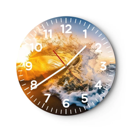 Nástěnné hodiny - Hra v písku - 40x40 cm