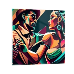 Obraz na skle - V rytmu srdce - 40x40 cm