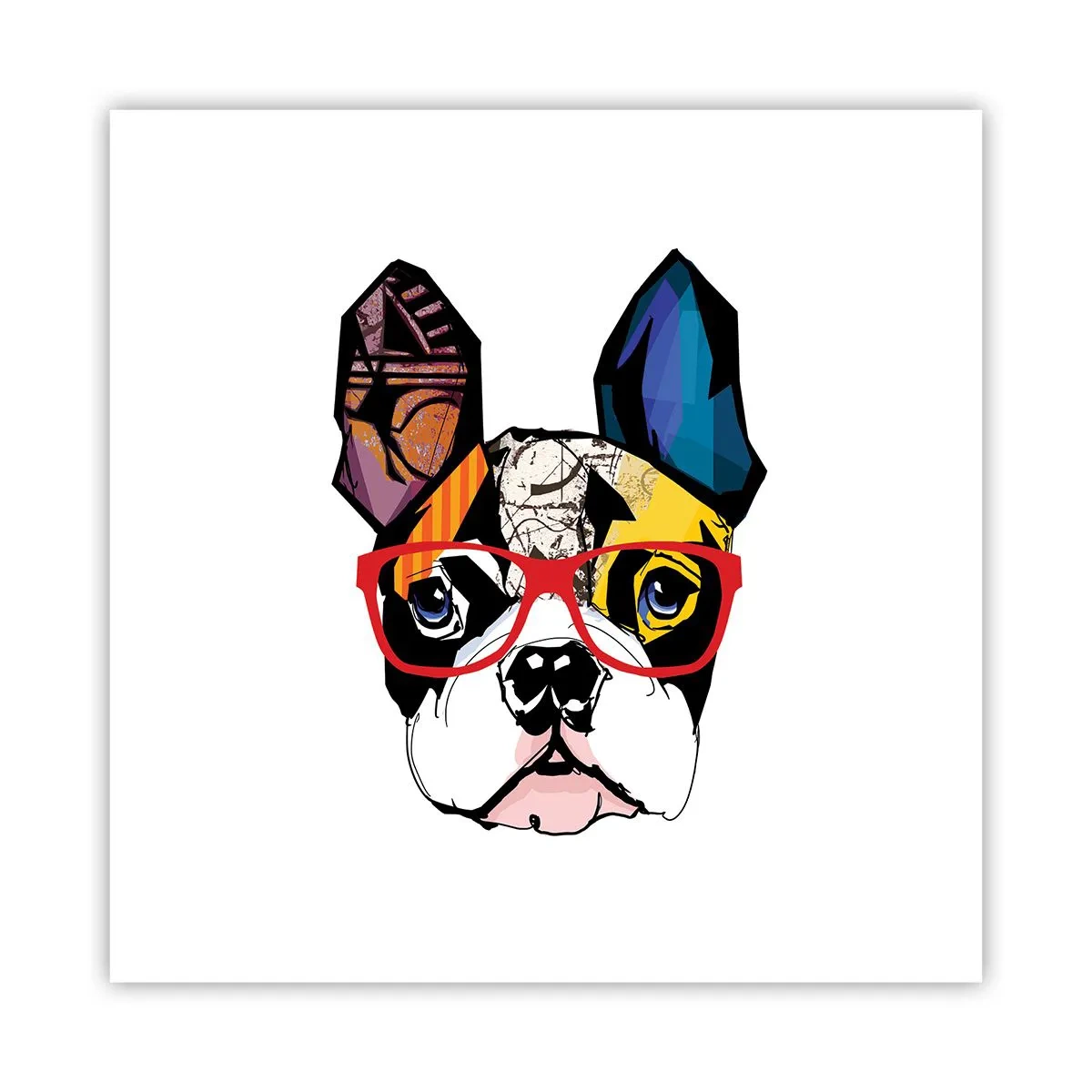 Plakát - Intelektuál - 40x40 cm