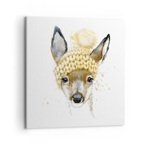 Obraz na plátně - V zimě ve sněžném lese - 50x50 cm