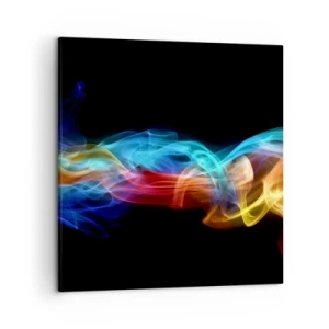 Obraz na plátně - Duhový tanec mlhy - 50x50 cm