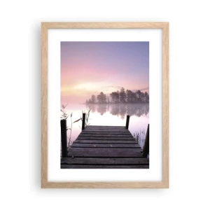 Plakát v rámu světlý dub - Z liliové mlhy… - 30x40 cm