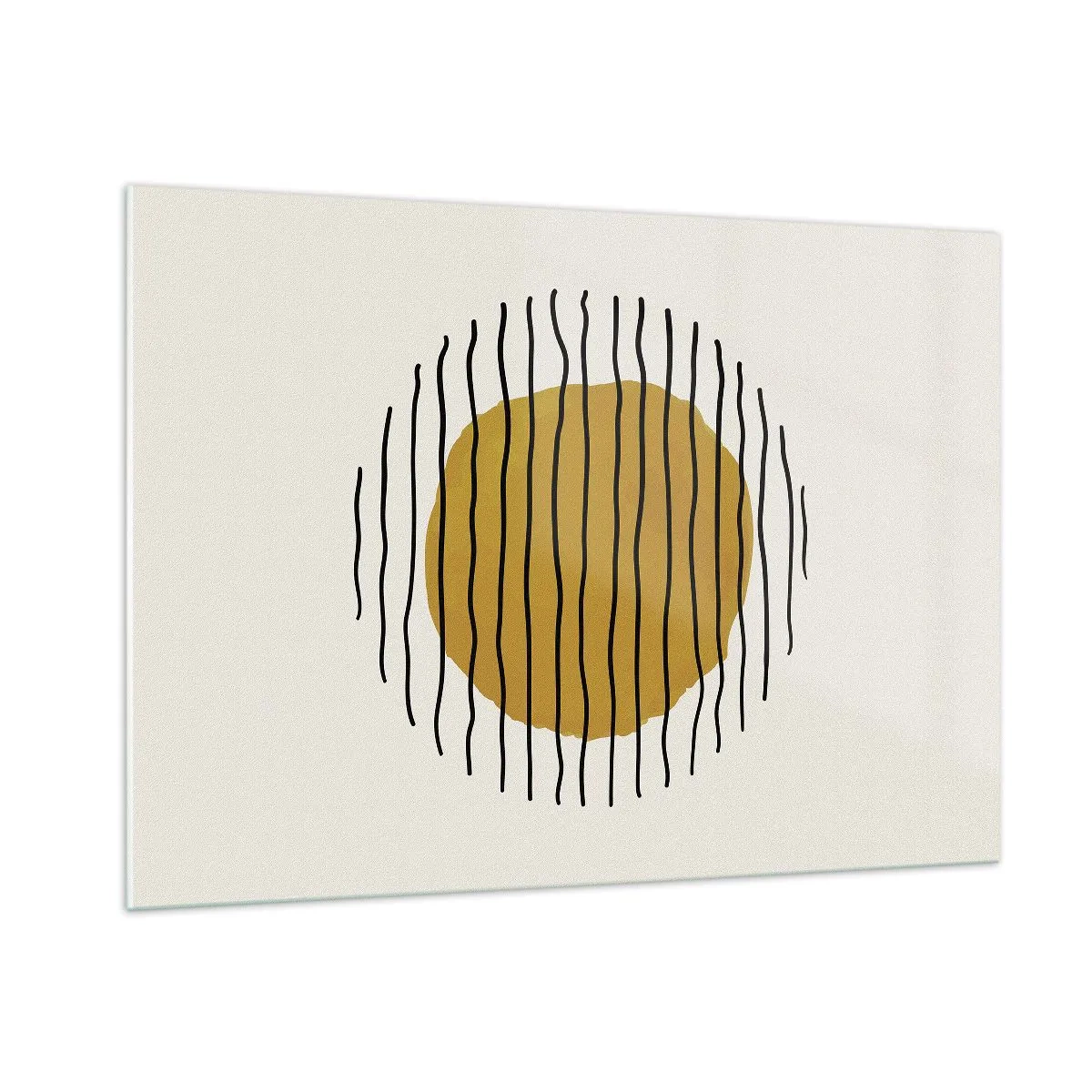 Obraz na skle - Abstrakce chvějící se žárem - 100x70 cm