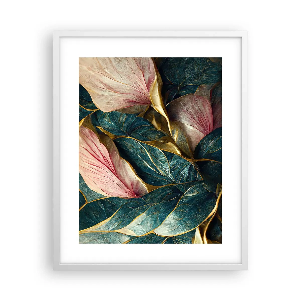 Plakát v bílém rámu - Přirozená elegance a styl - 40x50 cm