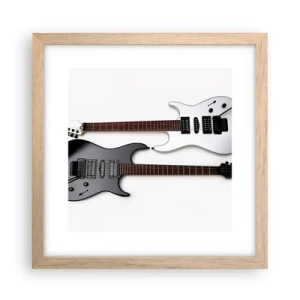 Plakát v rámu světlý dub - Harmonie tvarů - 30x30 cm