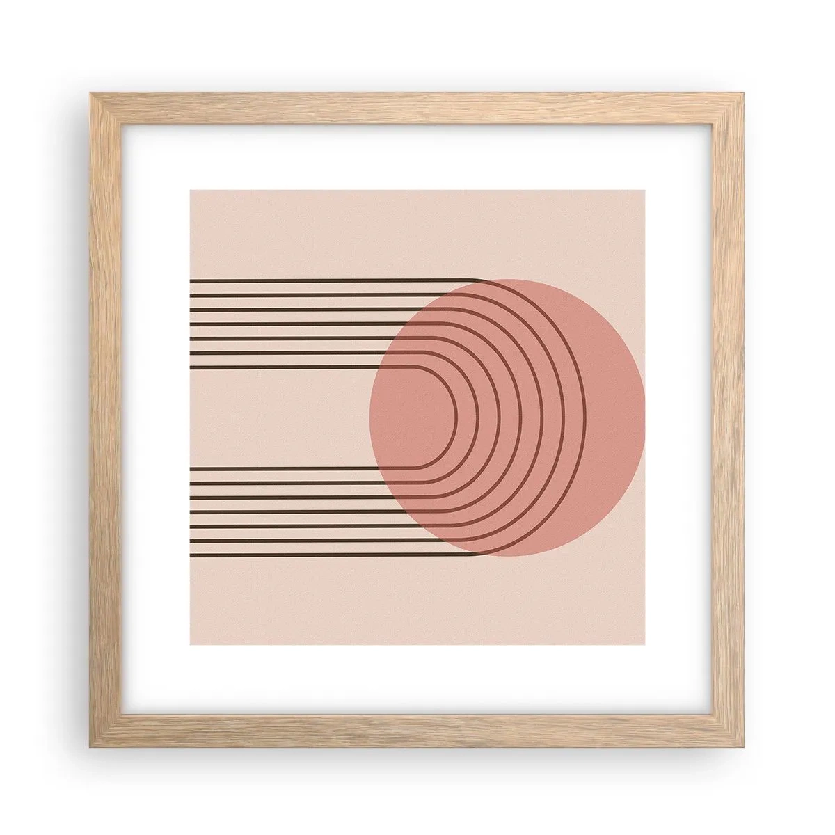 Plakát v rámu světlý dub - Neodolatelná přitažlivost - 30x30 cm