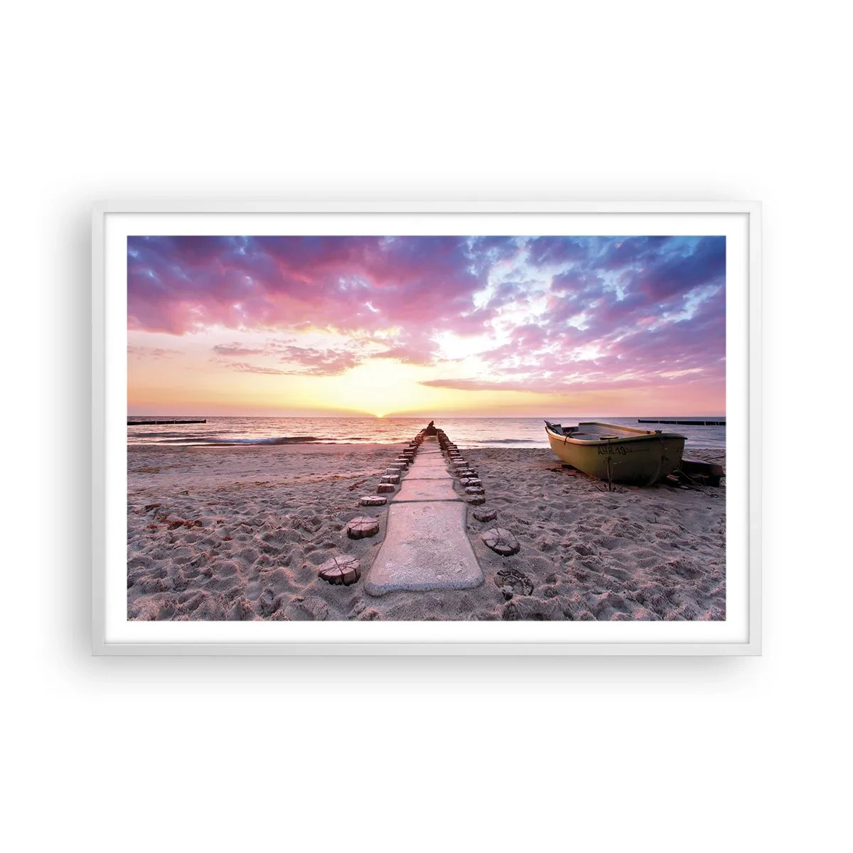 Plakát v bílém rámu - Okamžik hlubokého prožitku - 91x61 cm