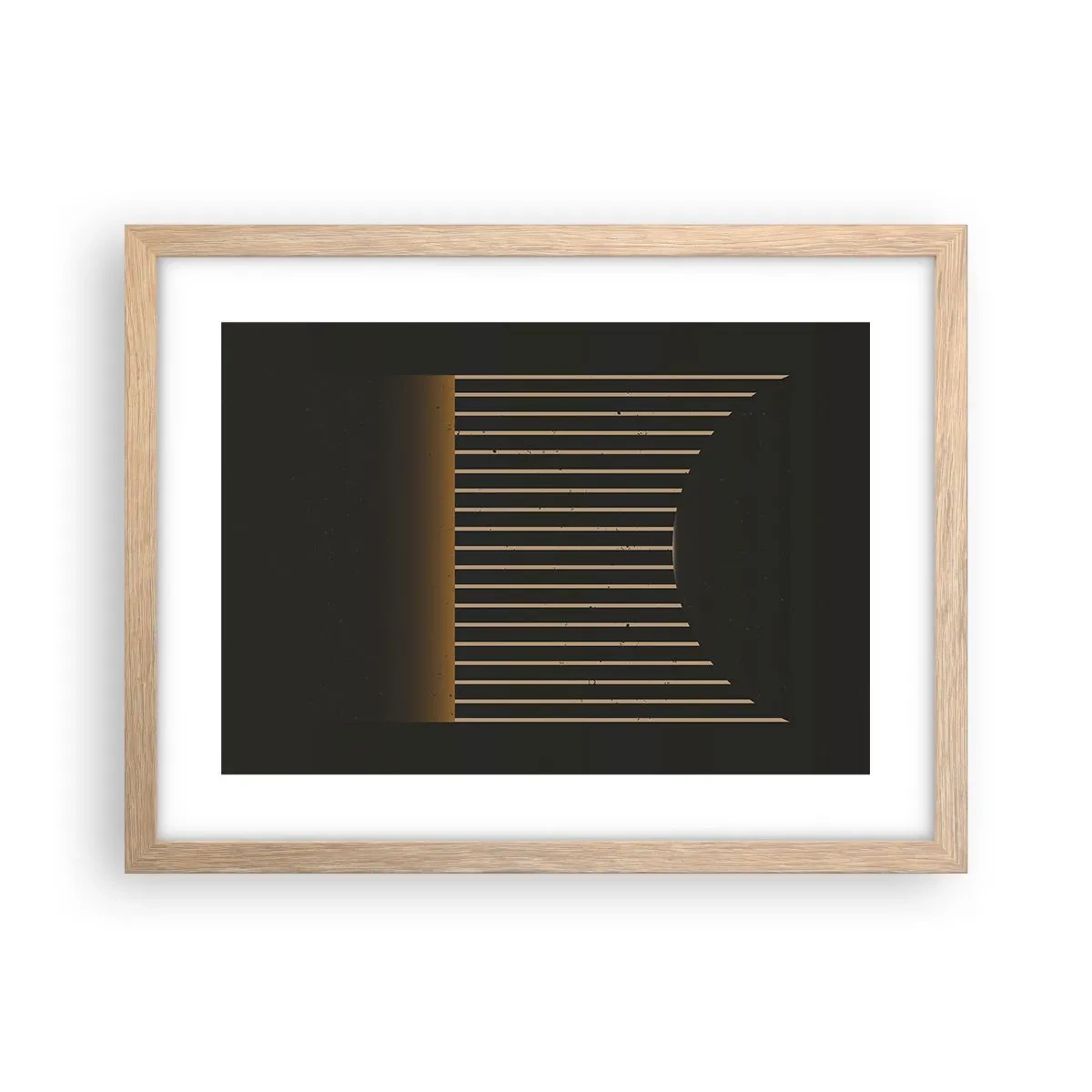 Plakát v rámu světlý dub - Prozkoumat temnotu - 40x30 cm