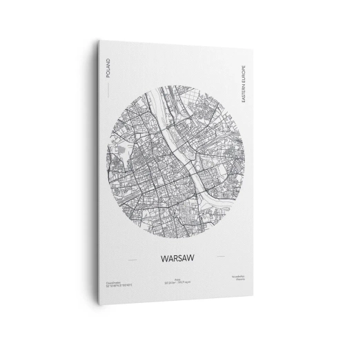 Obraz na plátně - Anatomie Varšavy - 80x120 cm