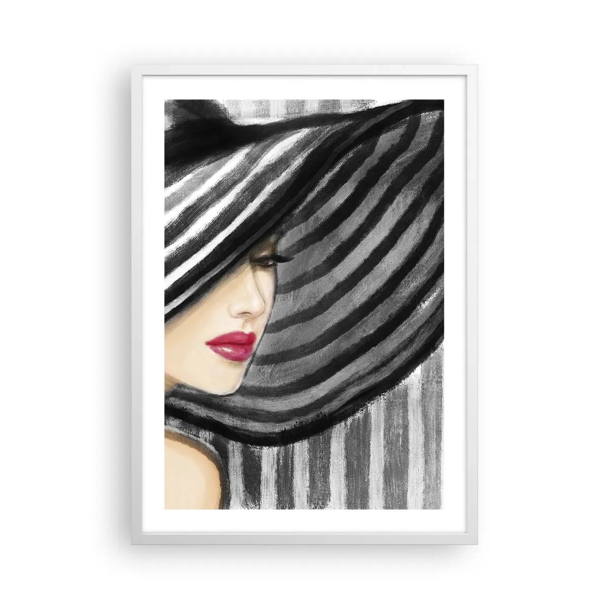 Plakát v bílém rámu - Kde tě hledat? - 50x70 cm