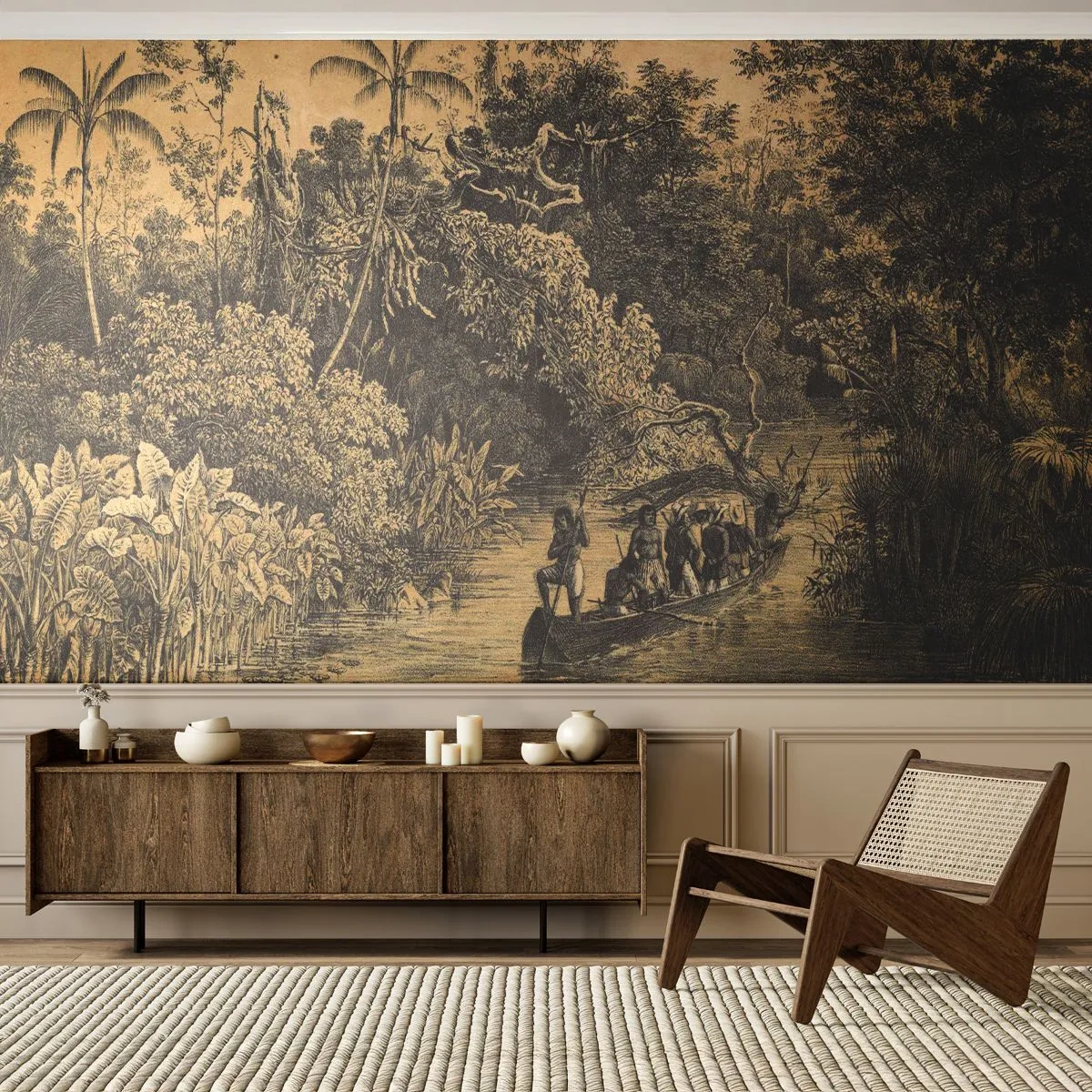 Fototapeta Samolepicí Deluxe Sticker - Výlet ke zdroji - Džungle, Amazonie, Tropy - 250x175 cm