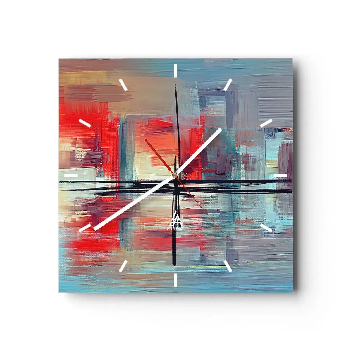 Nástěnné hodiny - Krajina v neznámé dimenzi - 40x40 cm